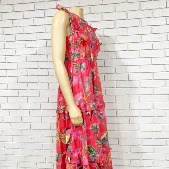 Banjanan‎ Iris Dress Woden Hedgerow Paradise Pink - Size Large - Picture 12 of 15